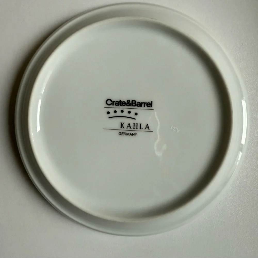 Crate&Barrel Kahla Scribble Coffee Mug and Saucer Germany Repacement Dishes
